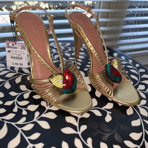 Gold Zara heels